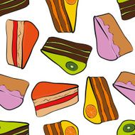Seamless cake pattern N6