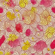 Seamless wave hand-drawn pattern waves background N9