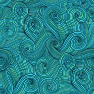 Seamless wave hand-drawn pattern N33