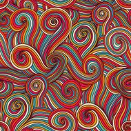 Seamless wave hand-drawn pattern N34