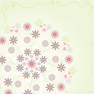Banner with flowers and place for your text