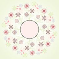 Banner with flowers and place for your text N2
