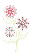 Banner with flowers and place for your text N3