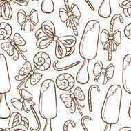 Sweets seamless background N4