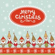 Bright Christmas card with textbox