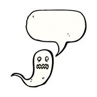 cartoon shrieking ghost N15
