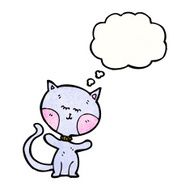 funny cat with thought bubble N15