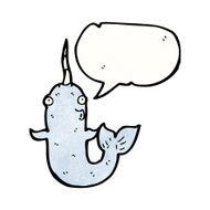 Cartoon Narwhal N15