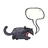 spooky black cat cartoon N5