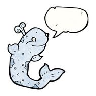 Cartoon Whale N130
