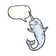 happy narwhal cartoon N5