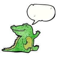 friendly crocodile cartoon N6