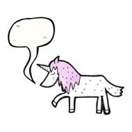 unicorn with speech bubble N3