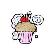 cartoon cupcake N220