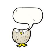 hooting little owl cartoon N5