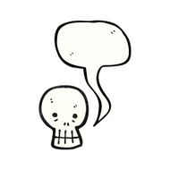 talking skull cartoon N12