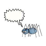 child&#039;s drawing of a spider