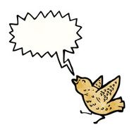 cartoon squawking bird N4