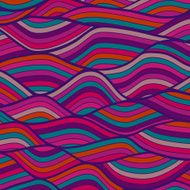 Seamless wave hand-drawn pattern waves background N10