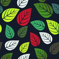 seamless pattern with leaf autumn N3