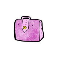 caroton pink briefcase