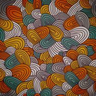 Seamless hand-drawn abstract pattern N3