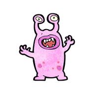 cartoon alien monster N51