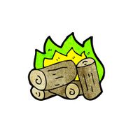 cartoon spooky campfire N3