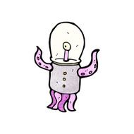 cartoon weird alien N23
