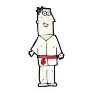 Cartoon Karate Man N12