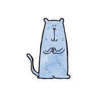 funny cartoon cat N253