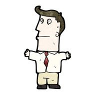 cartoon office man N37