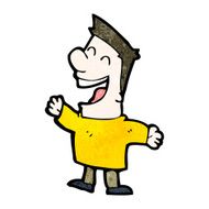 cartoon laughing man N49