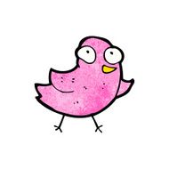 Cartoon Pink Bird N7