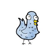 cartoon blue bird N9