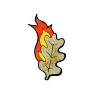 cartoon burning leaf N24