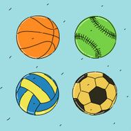 Set of balls