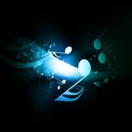 abstract musical background with notes N14