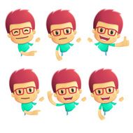 casual man in various poses N4