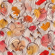 Seamless wave hand-drawn pattern N37