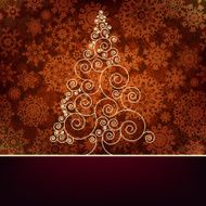 Retro christmas card Template EPS 10