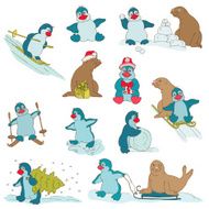 Penguins - Christmas Set