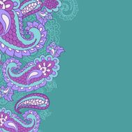 paisley background and place for your text