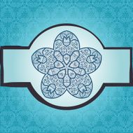 Oriental mandala motif
