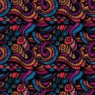 Mosaic vector seamless pattern N14