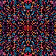 Mosaic vector seamless pattern N16