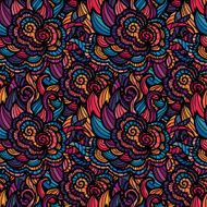 Mosaic vector seamless pattern N17