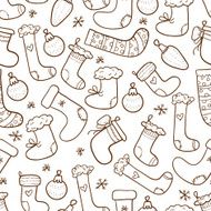 Christmas stockings seamless background