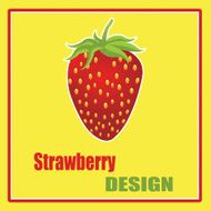Strawberry greeting card