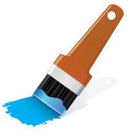 Brush with paint N2